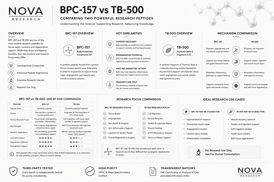 BPC-157 vs TB-500: What’s The Difference?