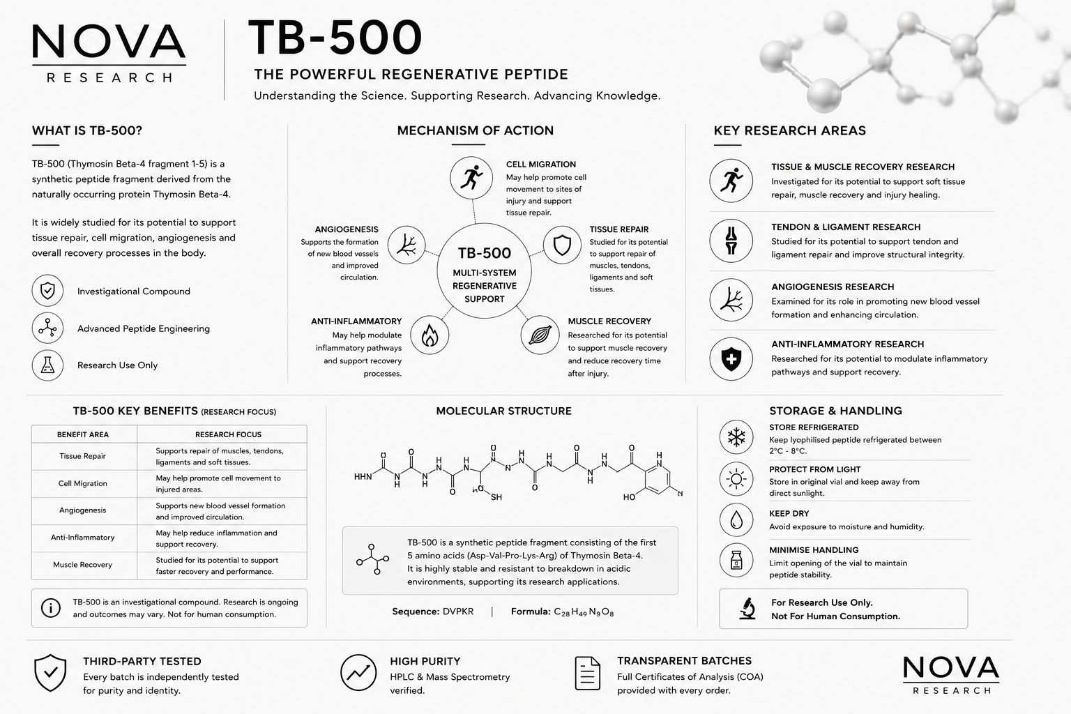 What Is TB-500? Research, Structure & Scientific Interest