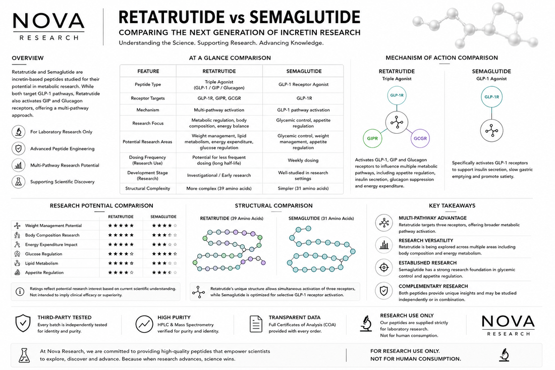 Retatrutide vs Semaglutide: What’s The Difference?
